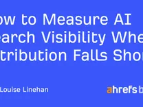 Ahrefs cover art for its guide to measuring AI search visibility.